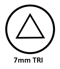 204-0104 Form B Key 7mm Triangle
