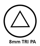 204-0406.03 Form E Key 8mm Triangle - PA