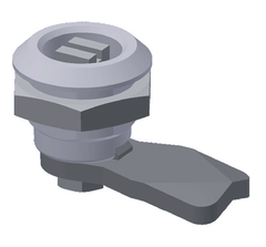 ECC6SQ Quarter-turn lock assembly with 6mm square insert