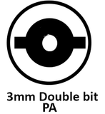 204-0407.03 Form D Key 3mm Double Bit - PA