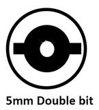 204-0108 Form A Key 5mm Double Bit