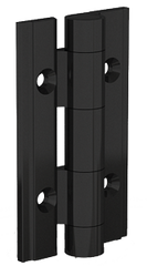 72-1-4310 Black anodised Aluminium Profile Hinge from FDB Panel Fittings - 0.50 N.m. - diameter 8