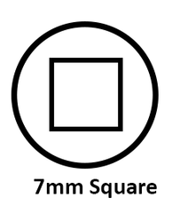 204-0102 Form B Key 7mm Square