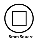 204-0103 Form B Key 8mm Square