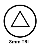 204-0105 Form B Key 8mm Triangle