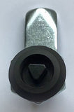 ECB8T Quarter-turn lock assembly from FDB Panel Fittings with 8mm triangle insert